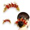 Designer Rose Gajra Traditional Indian Hair Accessory Artificial Flower Jewelry Handmade Veni Tiara for Women Party Wear Bridal Mehndi Hair Bun Classical Dance Jewelry
